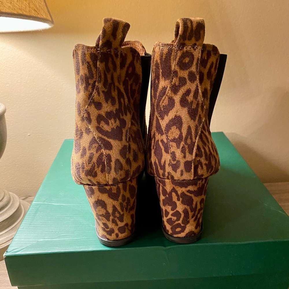 Leopard print wedges booties - Picture 4 of 8